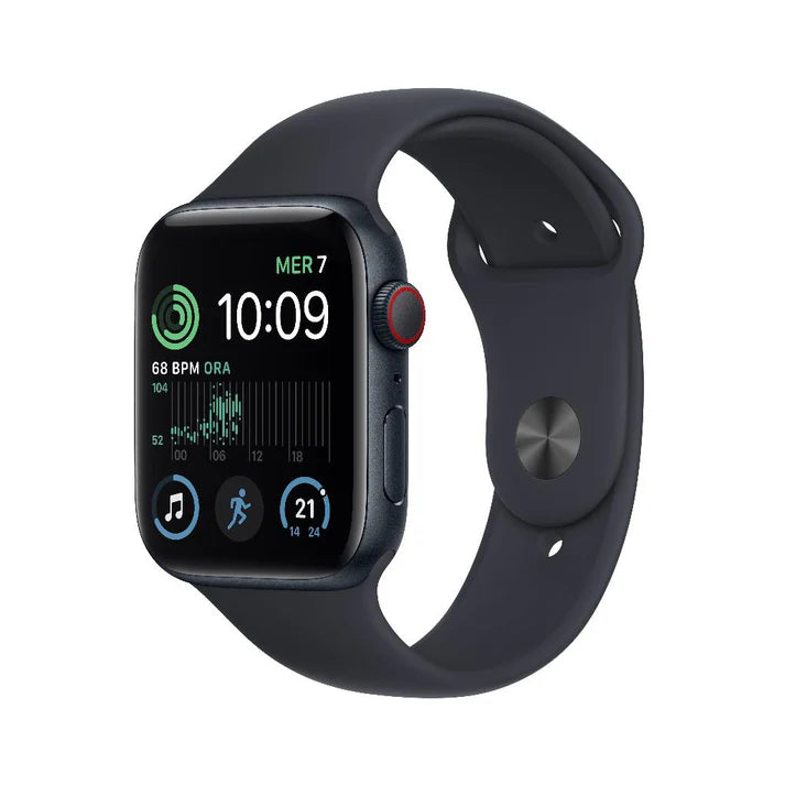 Apple Watch SE 2020 40 MM Aluminium Zwart 4G met Zwart sportbandje Top Merken Winkel